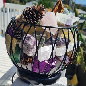 SUPER SPECIAL MIXED CRYSTAL CAGE LAMP