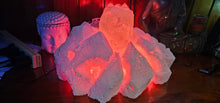 Load image into Gallery viewer, STUNNING QUARTZ CRYSTAL ON HANDMADE LIGHT STAND