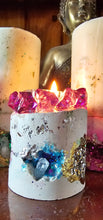 Load image into Gallery viewer, NEW CRYSTAL GEODE CANDLES &amp; HOLDER RANGE