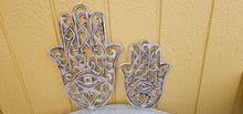 Load image into Gallery viewer, HAND PAINTED WOOD HAMSA WALL ART SETS-5 colours