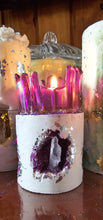 Load image into Gallery viewer, NEW CRYSTAL GEODE CANDLES &amp; HOLDER RANGE