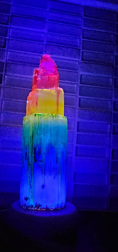 CHAKRA 15cm SELENITE LAMPS