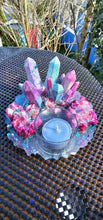 Load image into Gallery viewer, HANDMADE CRYSTAL TEA LIGHT CANDLE HOLDERS-made by me.