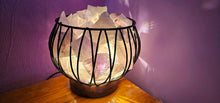 Load image into Gallery viewer, AMETHYST CRYSTAL CAGE LAMP