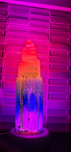 CHAKRA 15cm SELENITE LAMPS
