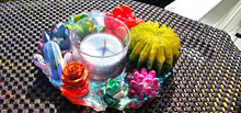 Load image into Gallery viewer, HANDMADE CRYSTAL TEA LIGHT CANDLE HOLDERS-made by me.