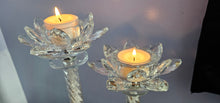 Load image into Gallery viewer, CRYSTAL LOTUS CANDLE HOLDERS
