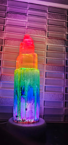 CHAKRA 15cm SELENITE LAMPS