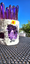 Load image into Gallery viewer, NEW CRYSTAL GEODE CANDLES &amp; HOLDER RANGE