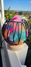 Load image into Gallery viewer, 13 COLORS RAINBOW CLEAR QUARTZ CRYSTAL  CAGE LAMP(deep soul cleanser)