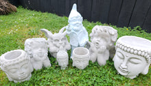 Load image into Gallery viewer, BUDDHA CEMENT PLANT POT (med)