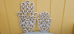 HAND PAINTED WOOD HAMSA WALL ART SETS-5 colours
