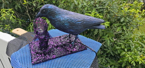 HANDMADE BLACK CROW LAMP