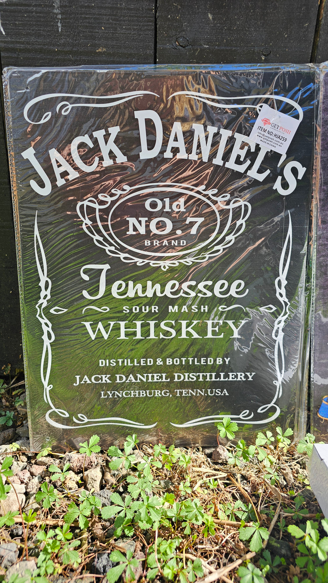 JACK DANIELS METAL WALL ART 30X40CM