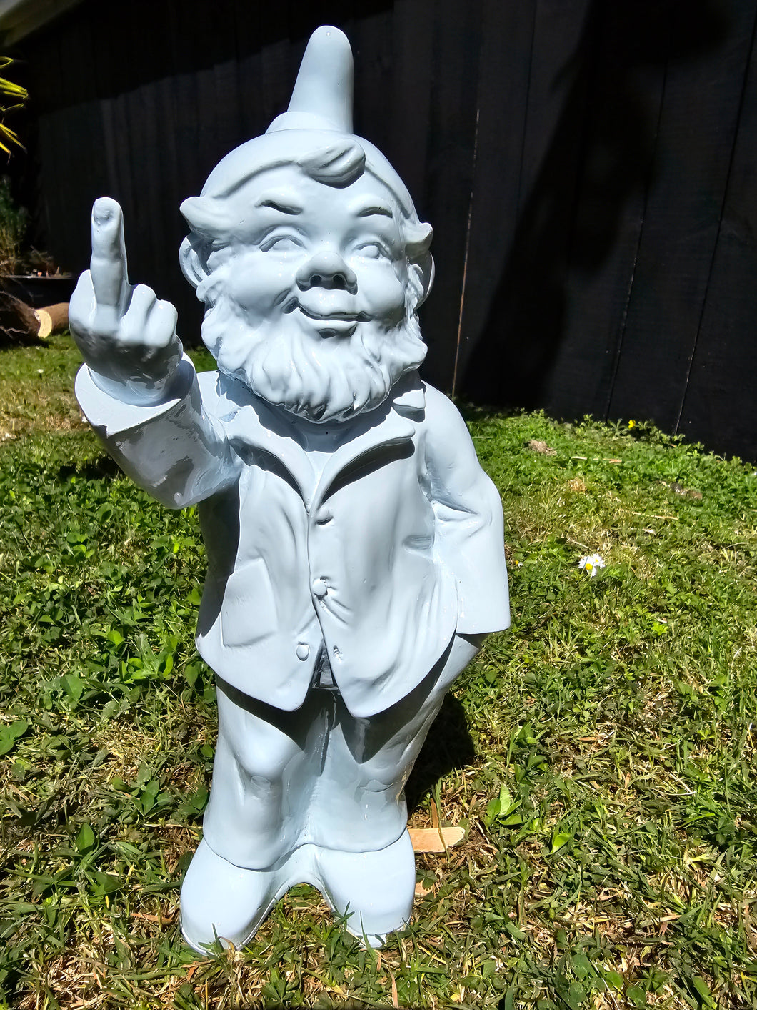 WHITE NAUGHTY GNOME