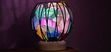 Load image into Gallery viewer, 13 COLORS RAINBOW CLEAR QUARTZ CRYSTAL  CAGE LAMP(deep soul cleanser)