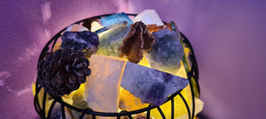 SUPER SPECIAL MIXED CRYSTAL CAGE LAMP