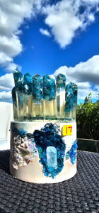 NEW CRYSTAL GEODE CANDLES & HOLDER RANGE