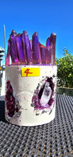Load image into Gallery viewer, NEW CRYSTAL GEODE CANDLES &amp; HOLDER RANGE