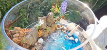 Load image into Gallery viewer, UNIQUE BEACHY SCENE FISHBOWL CANDLE HOLDER-HANDMADE BY ME