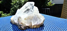 Load image into Gallery viewer, CLEAR QUARTZ CLUSTER WITH GOLD LEAF