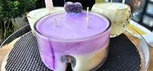 Load image into Gallery viewer, AMETHYST CRYSTAL FRENCH LAVENDER/VANILLA CANDLE