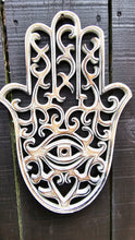 Load image into Gallery viewer, HAND PAINTED WOOD HAMSA WALL ART SETS-5 colours