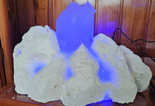 Load image into Gallery viewer, STUNNING QUARTZ CRYSTAL ON HANDMADE LIGHT STAND