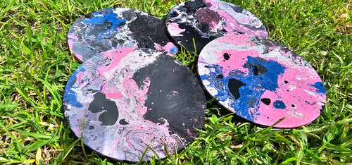 HYDO DIPPED GLASS COASTERS