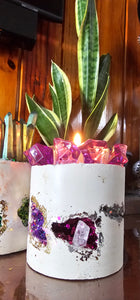 NEW CRYSTAL GEODE CANDLES & HOLDER RANGE