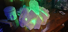 Load image into Gallery viewer, STUNNING QUARTZ CRYSTAL ON HANDMADE LIGHT STAND