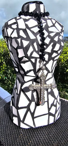HANMADE MOSAIC BUST JEWELERY HOLDER