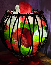 Load image into Gallery viewer, CHRISTMAS CLEAR QUARTZ CRYSTAL  CAGE LAMP(deep soul cleanser)