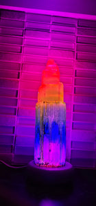 CHAKRA 15cm SELENITE LAMPS