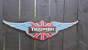 TRIUMPH WINGS METAL WALL ART