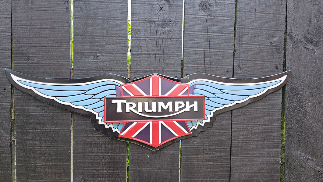 TRIUMPH WINGS METAL WALL ART