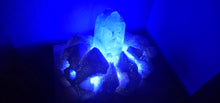Load image into Gallery viewer, STUNNING QUARTZ CRYSTAL ON HANDMADE LIGHT STAND