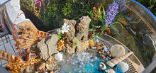 Load image into Gallery viewer, UNIQUE BEACHY SCENE FISHBOWL CANDLE HOLDER-HANDMADE BY ME