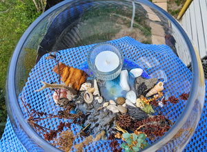 HANDMADE BEACHY CANDLE HOLDER
