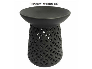 BLACK ART DECO OIL BURNER