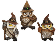 Load image into Gallery viewer, OWL SAGE WIZARD FIGURINES