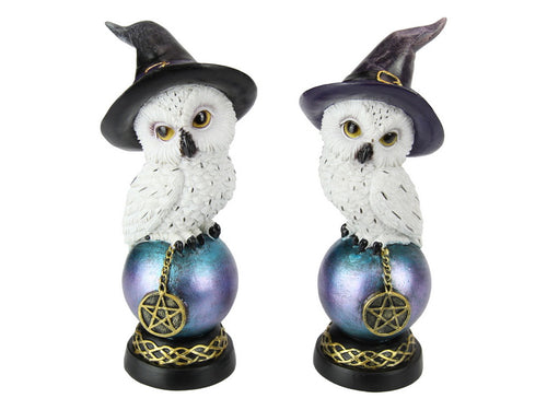 MYSTICAL OWL ON CRYSTAL BALL