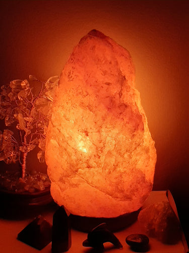 MEDIUM HIMALAYAN SALT LAMP 3-4kg-New 12v cable