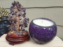 Load image into Gallery viewer, MIRRORED DEEP PURPLE SOY COCONUT CANDLES( Large)