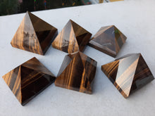 Load image into Gallery viewer, XL TIGERS EYE CRYSTAL PYRAMIDS-6 sizes