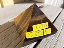Load image into Gallery viewer, XL TIGERS EYE CRYSTAL PYRAMIDS-6 sizes