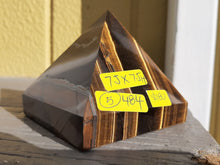 Load image into Gallery viewer, XL TIGERS EYE CRYSTAL PYRAMIDS-6 sizes