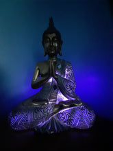 Load image into Gallery viewer, UNIQUE COLOUR CHANGING DIAMOND MIRROR SARI BUDDHA LAMP-put together by me