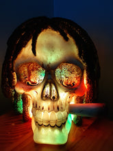 Load image into Gallery viewer, MARLEY RASTA  MAN COLOUR CHANGING LAMP-unique put together by me