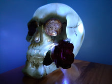 Load image into Gallery viewer, SKULL &amp; ROSES COLOUR CHANGING LAMP-unique made by me